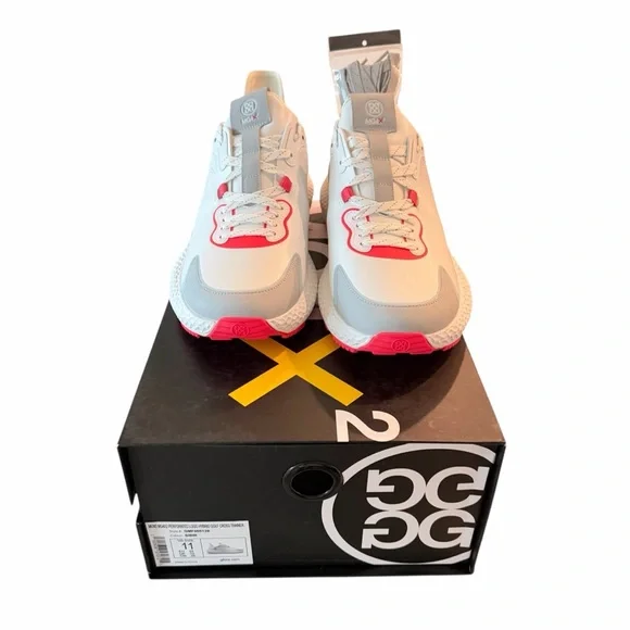 G/FORE MEN'S MG4X2 PERFORATED LOGO HYBRID GOLF SHOES SIZE 11 NEW NIB - Picture 9 of 12